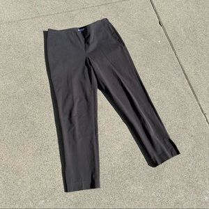 Brunello Cucinelli grey cropped straight slim leg pants
